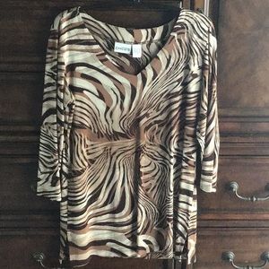 Animal print top